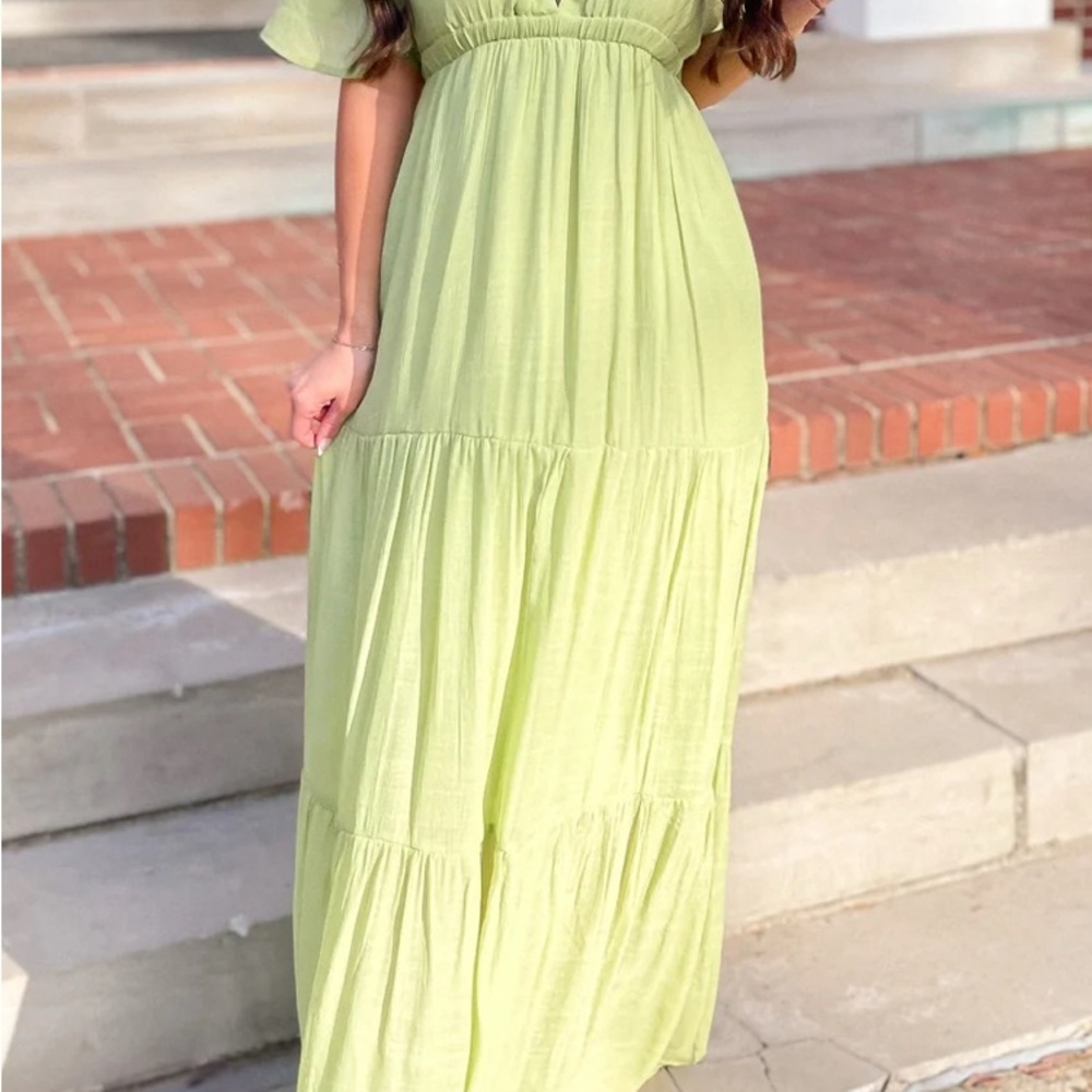 HYFVE Light Green Maxi Dress